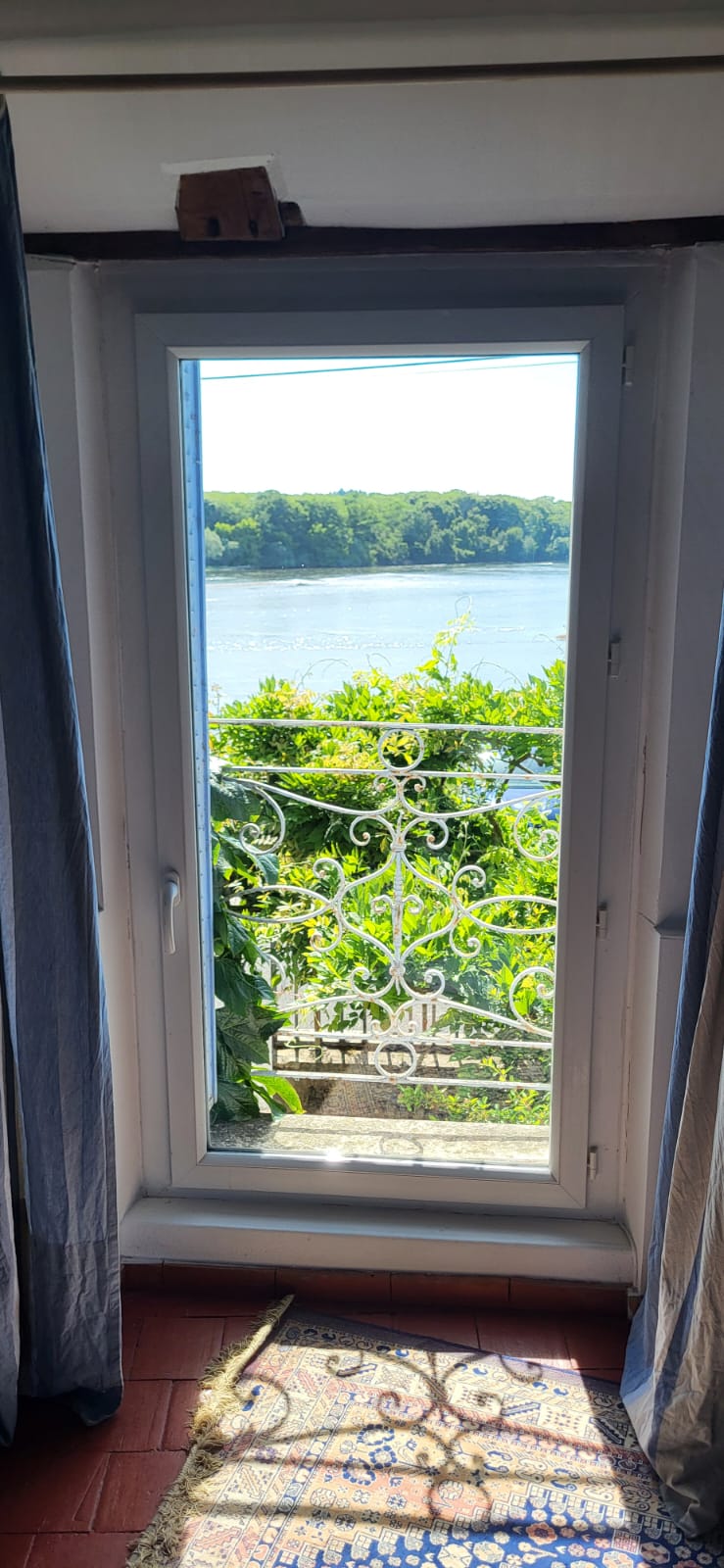 La Loire vue depuis la chambre